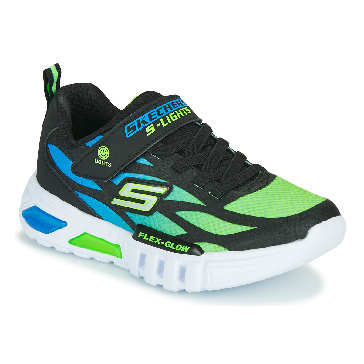 Scarpe bambini ragazzo Skechers  FLEX-GLOW  Nero