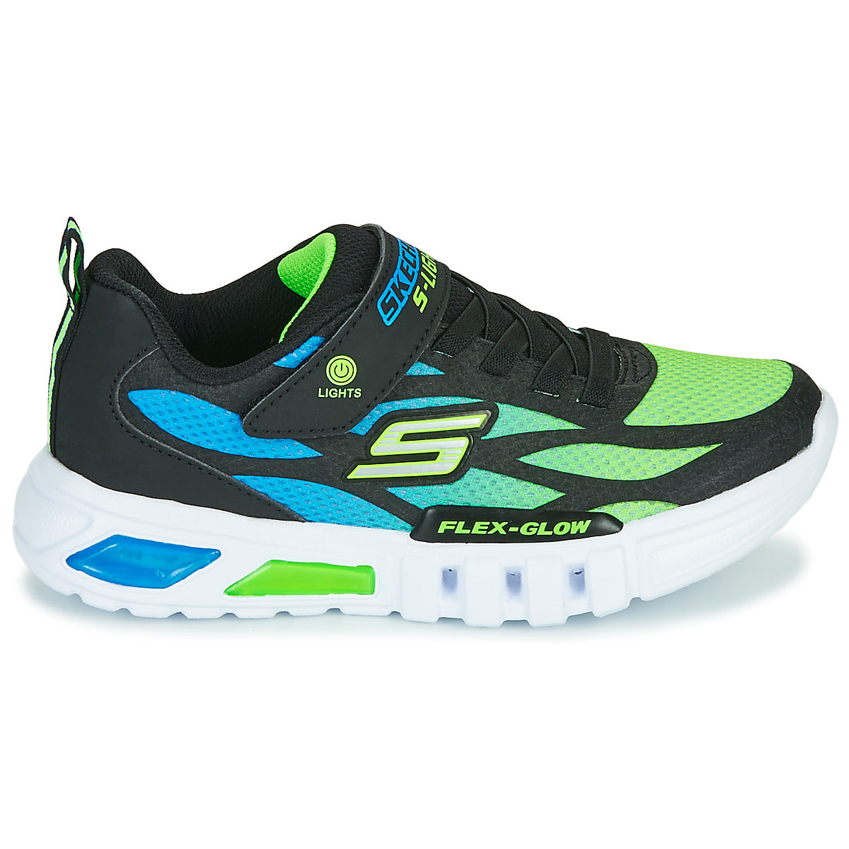 Scarpe bambini ragazzo Skechers  FLEX-GLOW  Nero