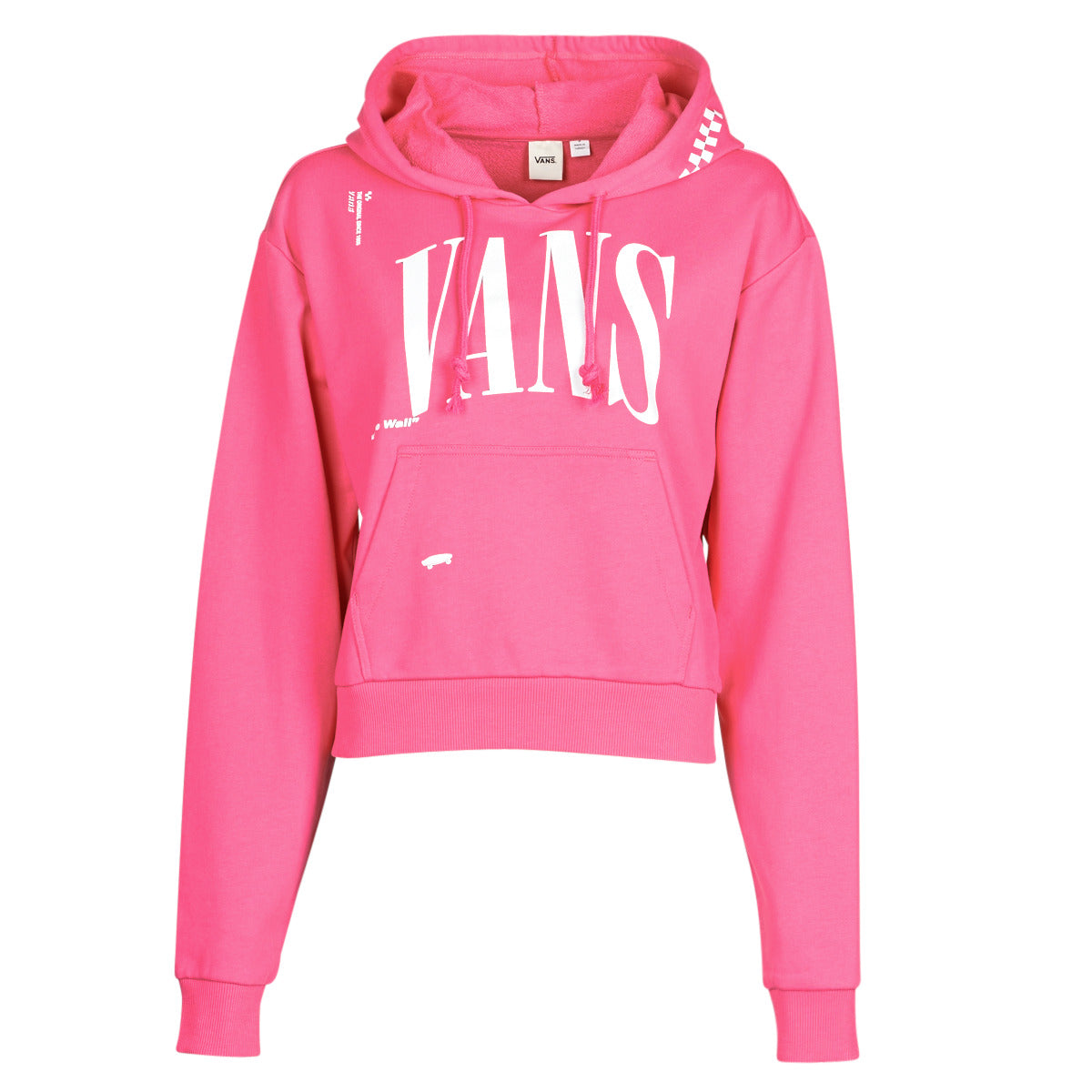 Felpa Donna Vans  WM KAYE CROP HOODIE  Rosa