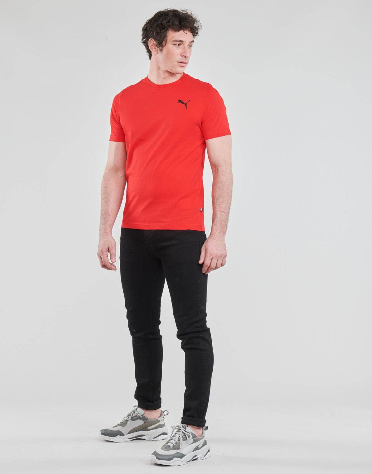 T-shirt Uomo Puma  ESS TEE  Rosso