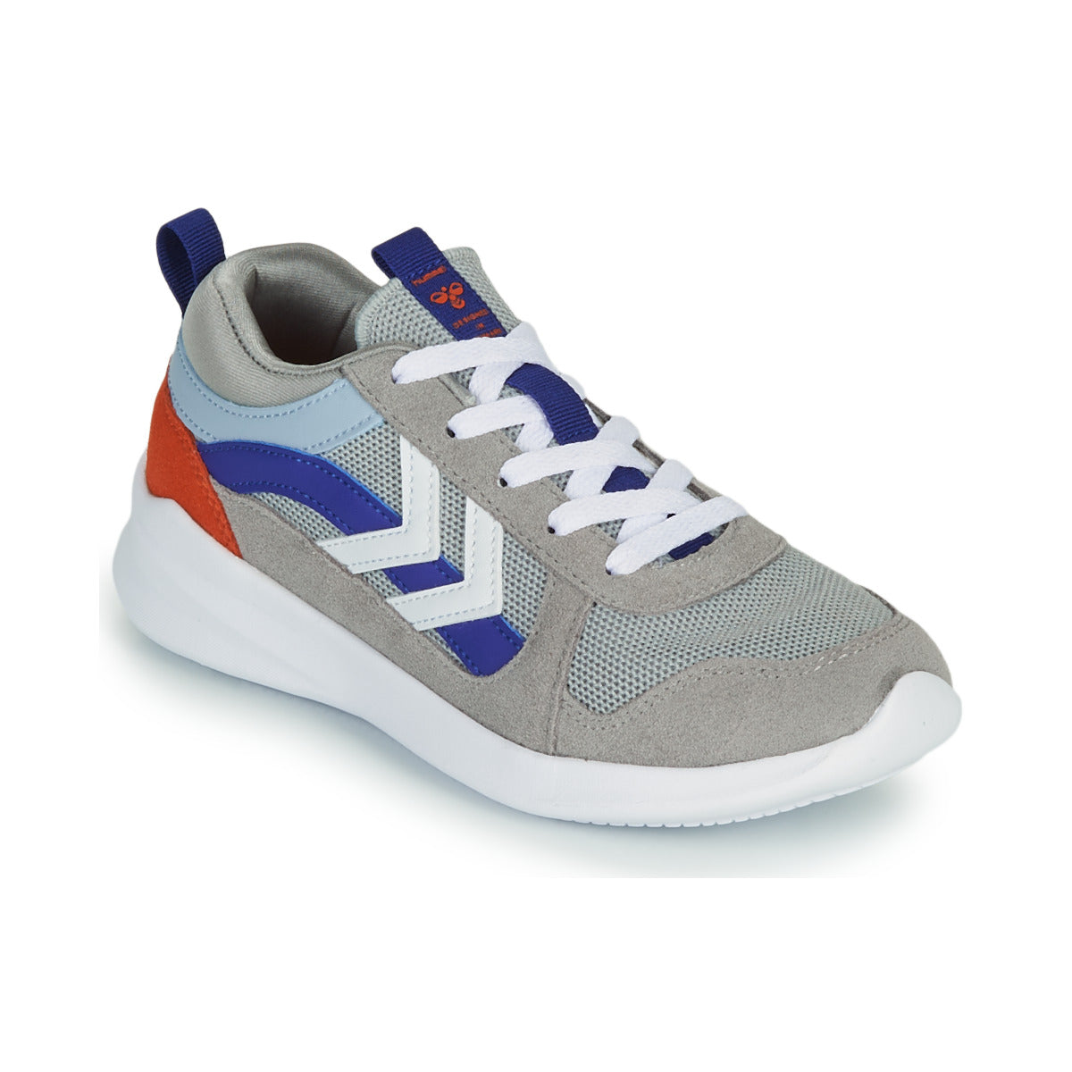 Scarpe bambini ragazzo hummel  BOUNCE JR  Grigio