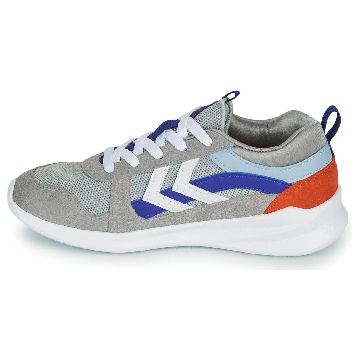 Scarpe bambini ragazzo hummel  BOUNCE JR  Grigio