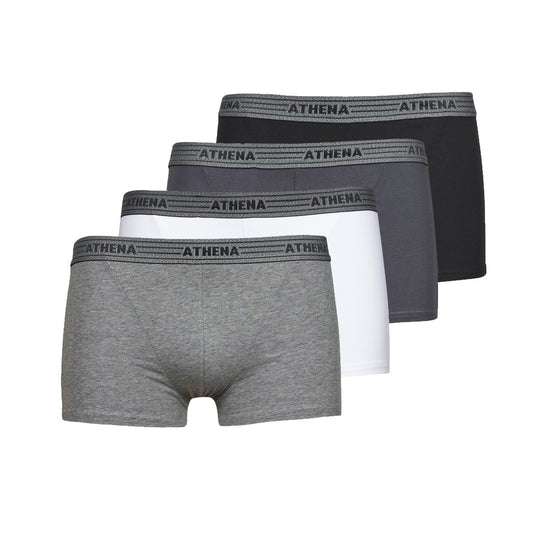 Boxer Uomo Athena  BASIC COTON  X4  Multicolore