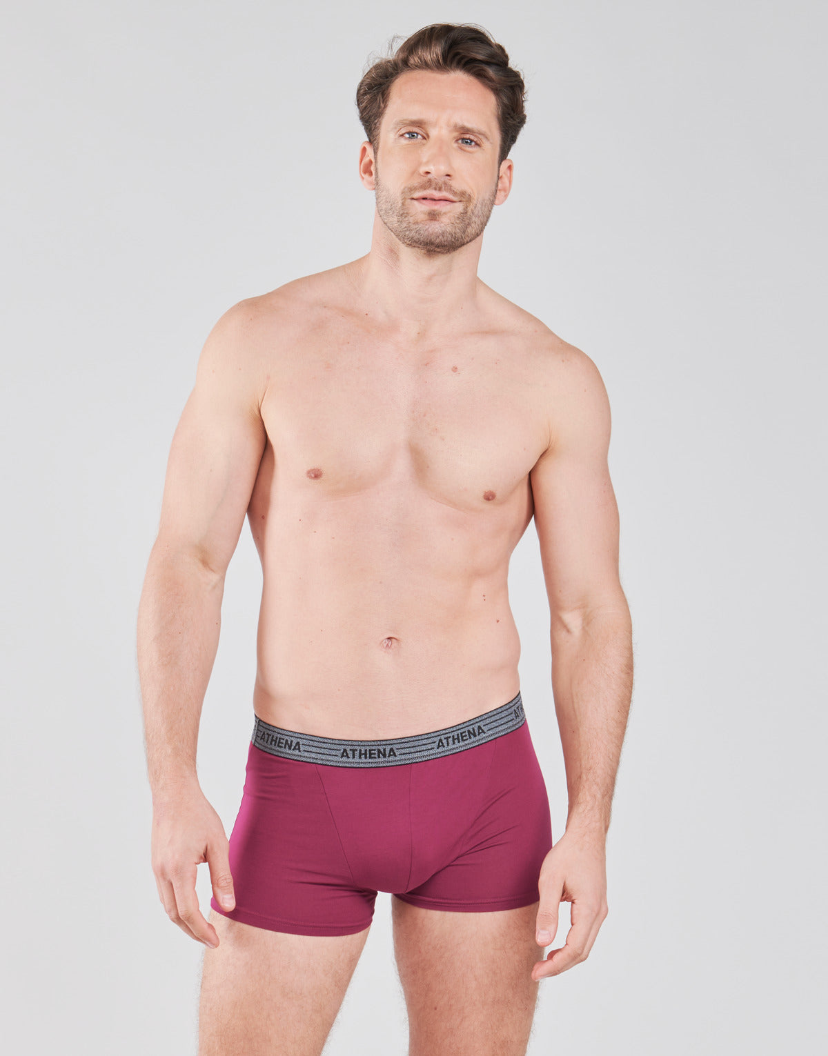 Boxer Uomo Athena  BASIC COTON  X4  Multicolore