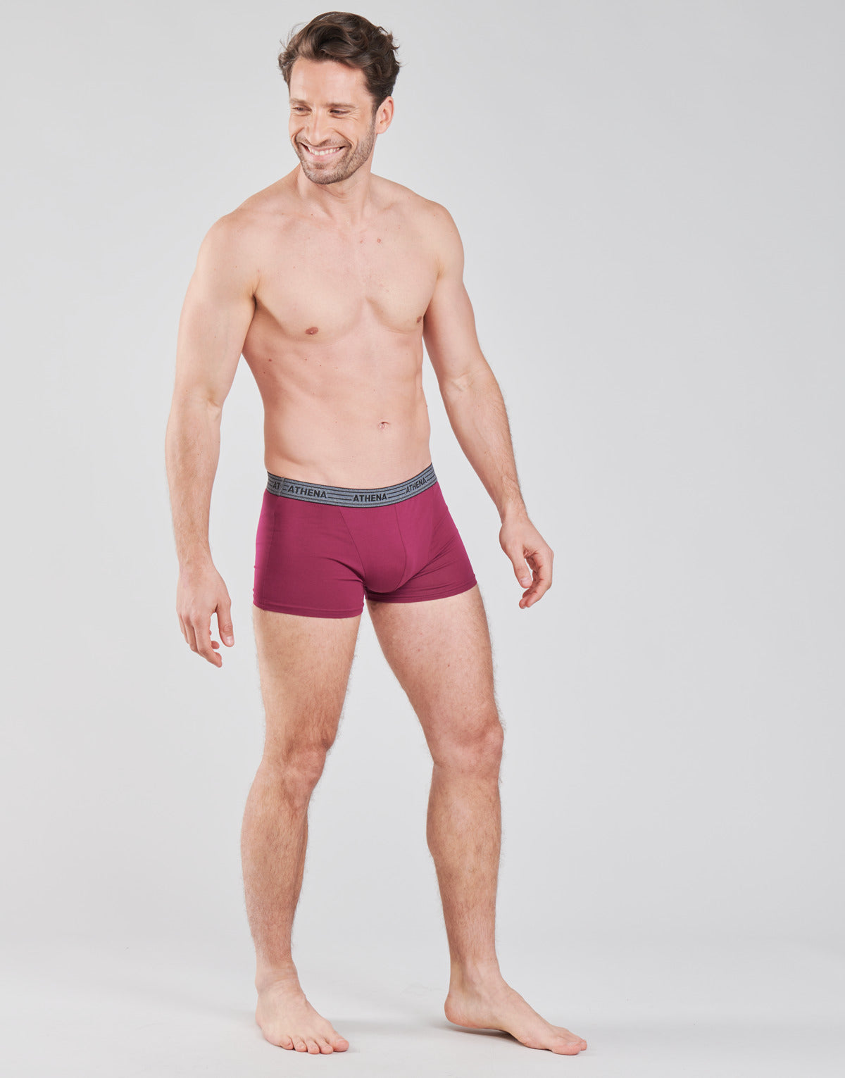 Boxer Uomo Athena  BASIC COTON  X4  Multicolore