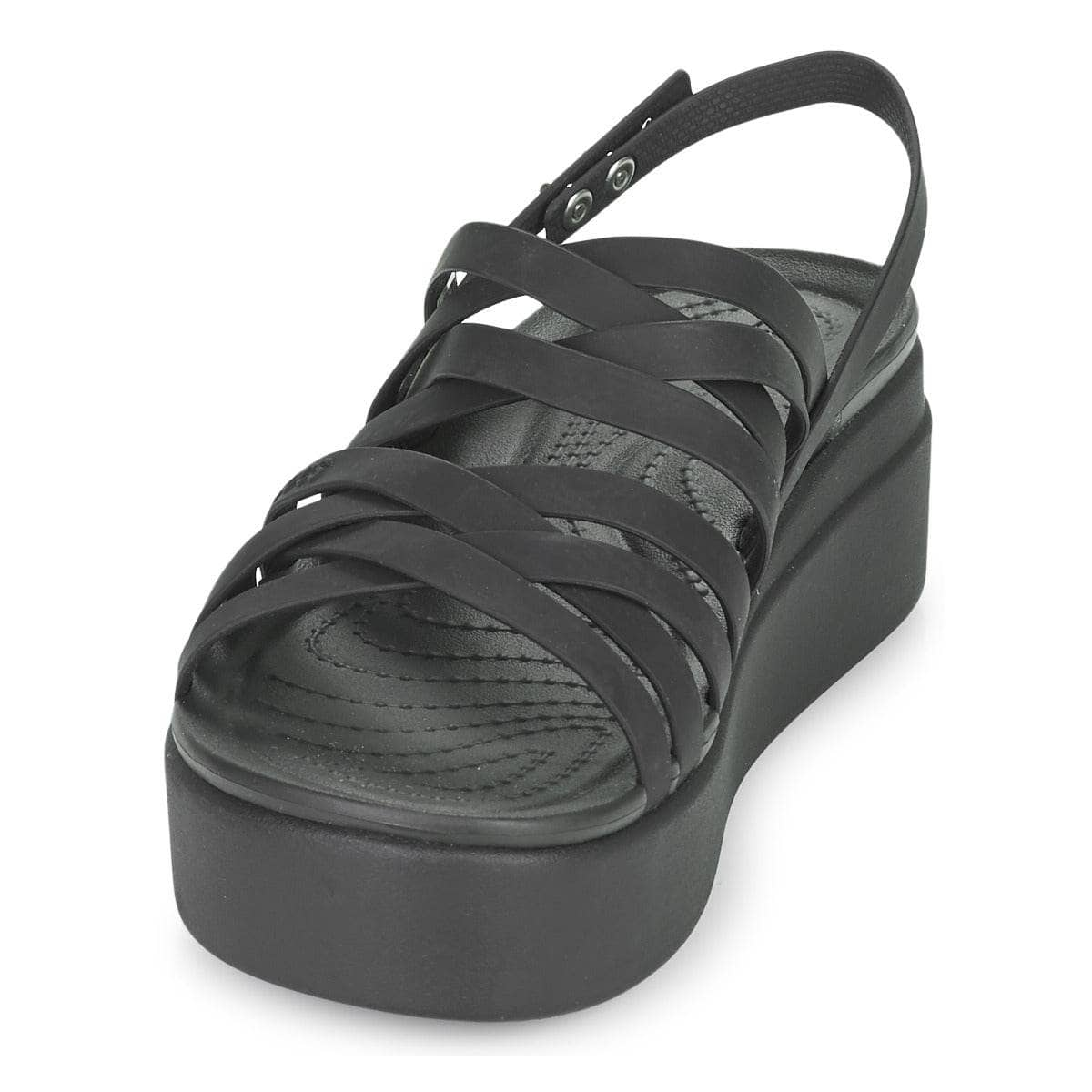 Sandali Donna Crocs  CROCS BROOKLYN STRAPPY LOWWDGW  Nero