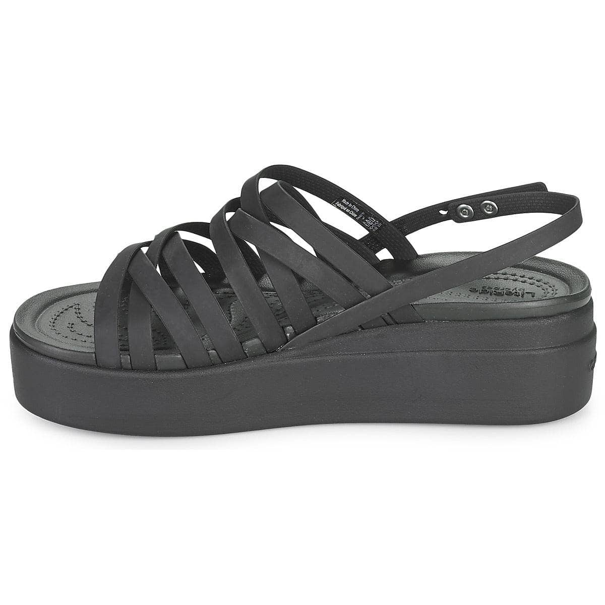 Sandali Donna Crocs  CROCS BROOKLYN STRAPPY LOWWDGW  Nero