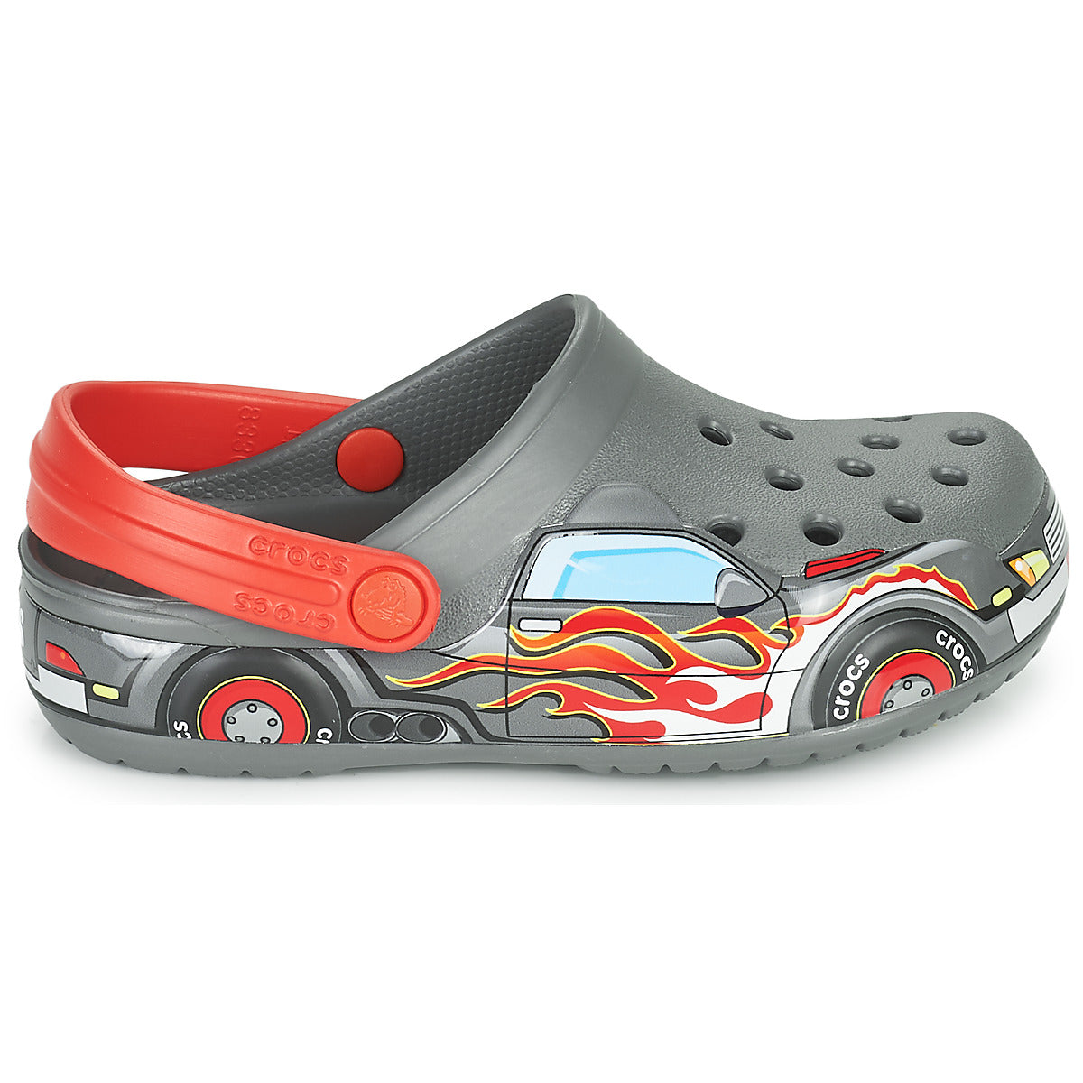 Scarpe bambini ragazzo Crocs  FLTRUCKBANDCLOG K  Grigio