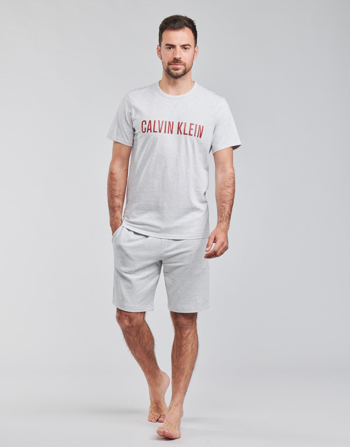 Pantaloni corti Uomo Calvin Klein Jeans  SLEEP SHORT  Grigio