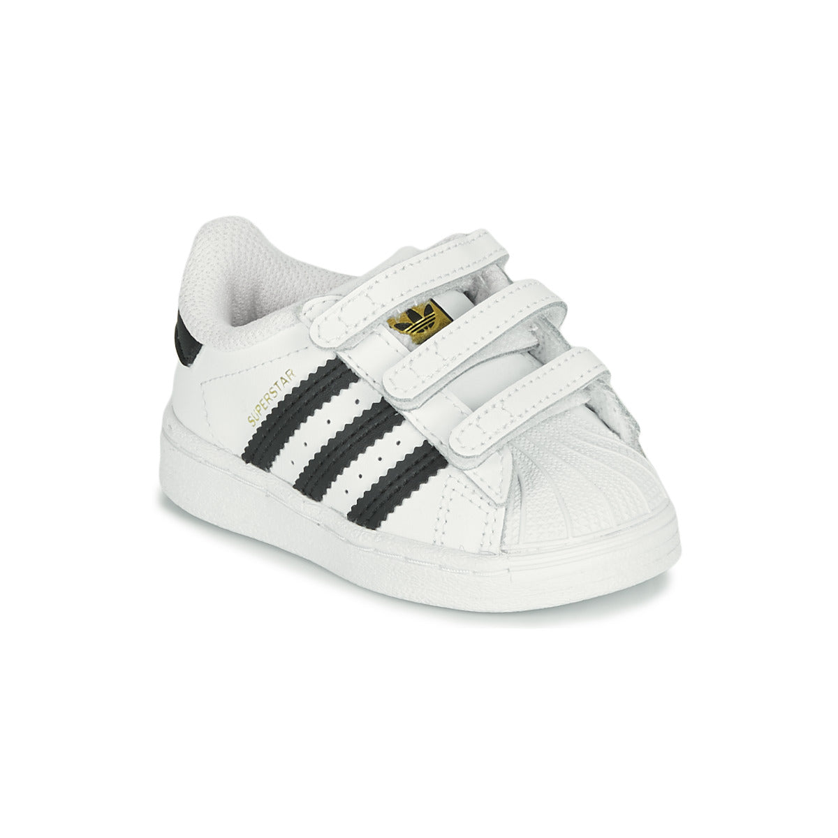 Scarpe bambini ragazzo adidas  SUPERSTAR CF I  Bianco