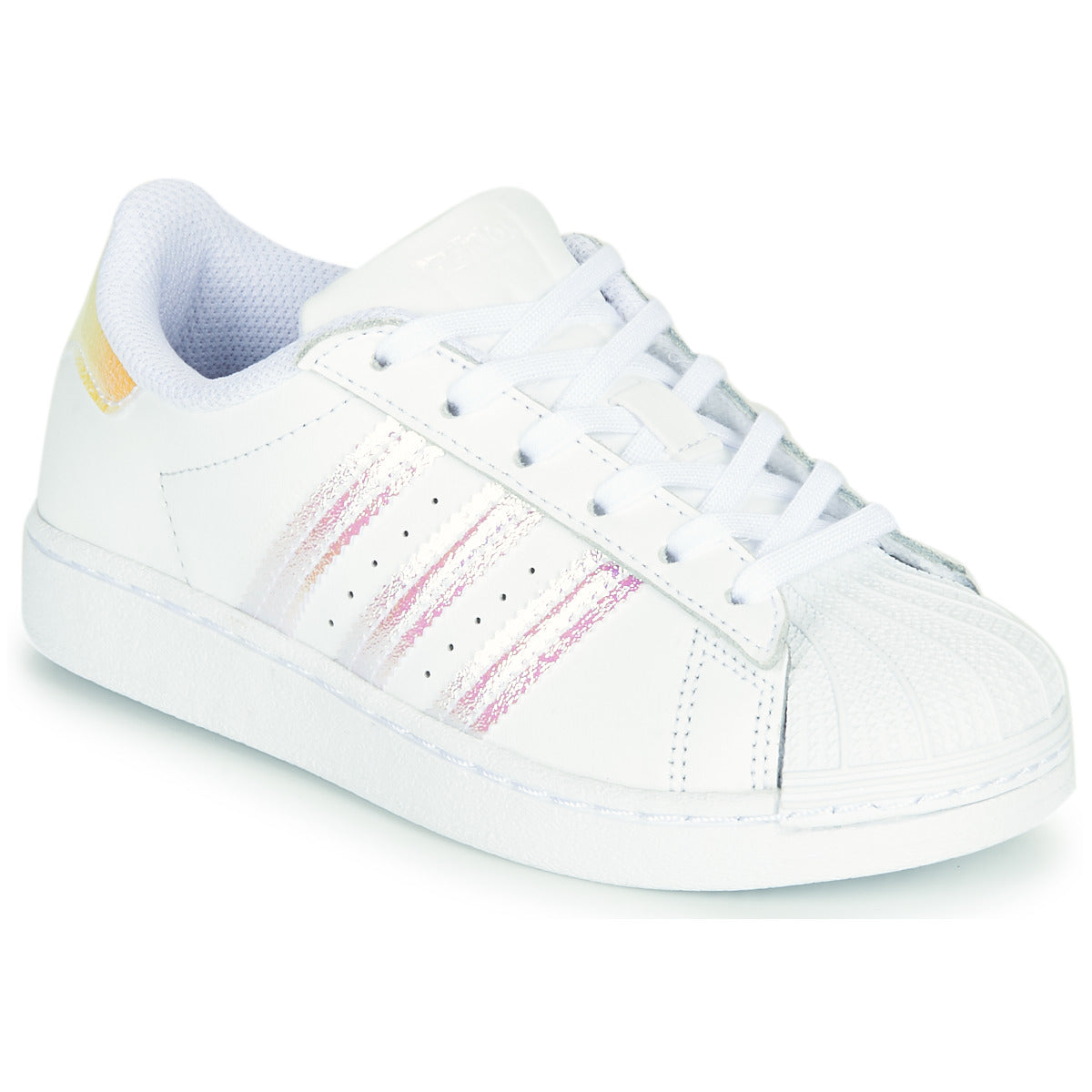 Scarpe bambini ragazza adidas  SUPERSTAR C  Bianco