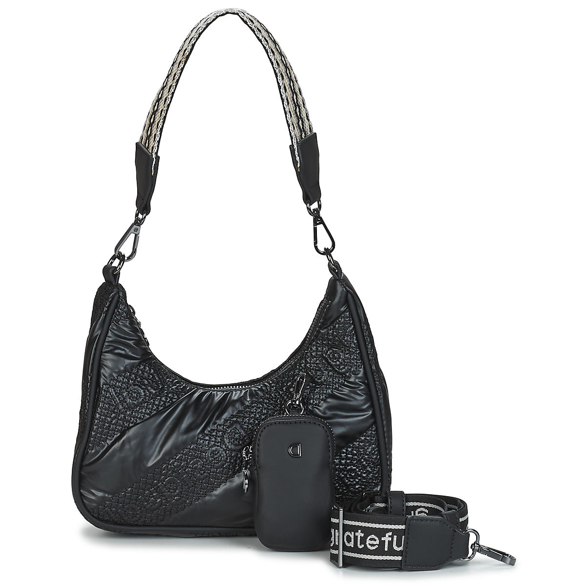 Borsa a spalla Donna Desigual  BOLS_TAIPEI MEDLEY  Nero