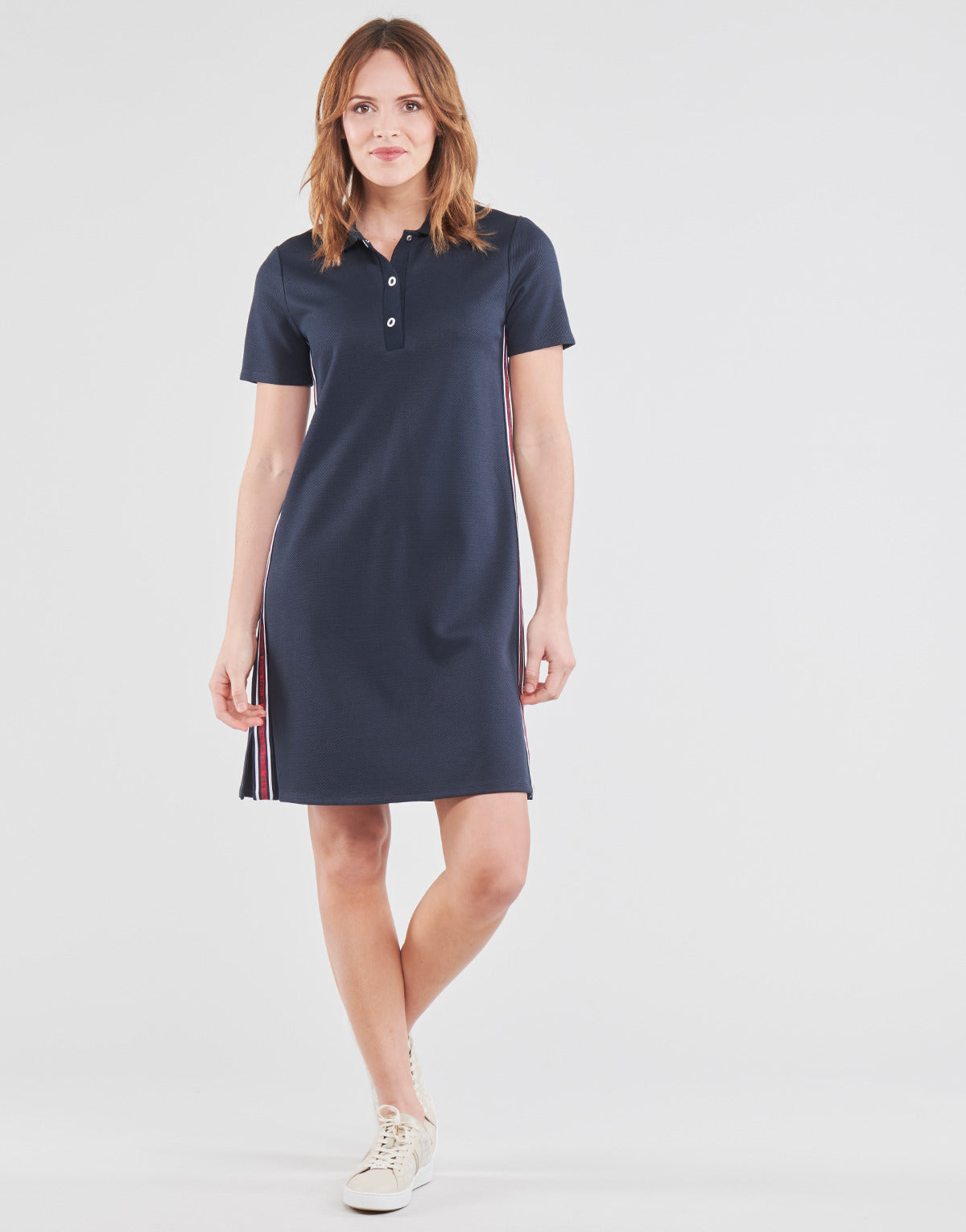 Abito corto Donna MICHAEL Michael Kors  SS LOGO TAPE POLO DRS  Blu