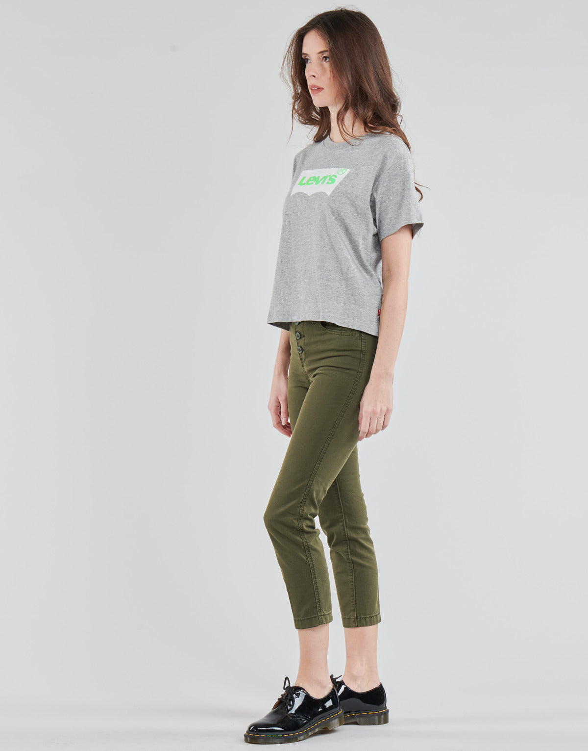 Pantalone Donna Levis  SOFT CANVAS OLIVE NIGHT OD  Kaki