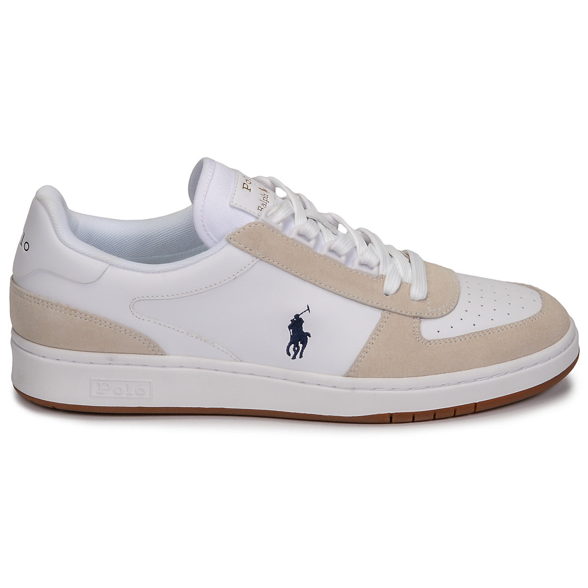 Sneakers basse Donna Polo Ralph Lauren  POLO CRT PP-SNEAKERS-ATHLETIC SHOE  Bianco