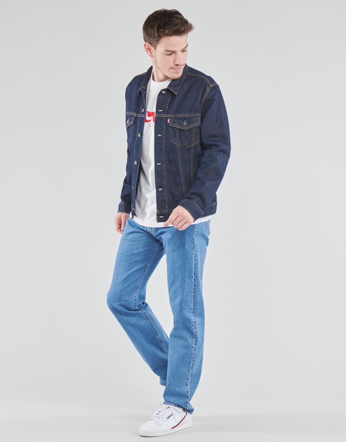 Giacca in jeans Uomo Levis  THE TRUCKER JACKET  Blu