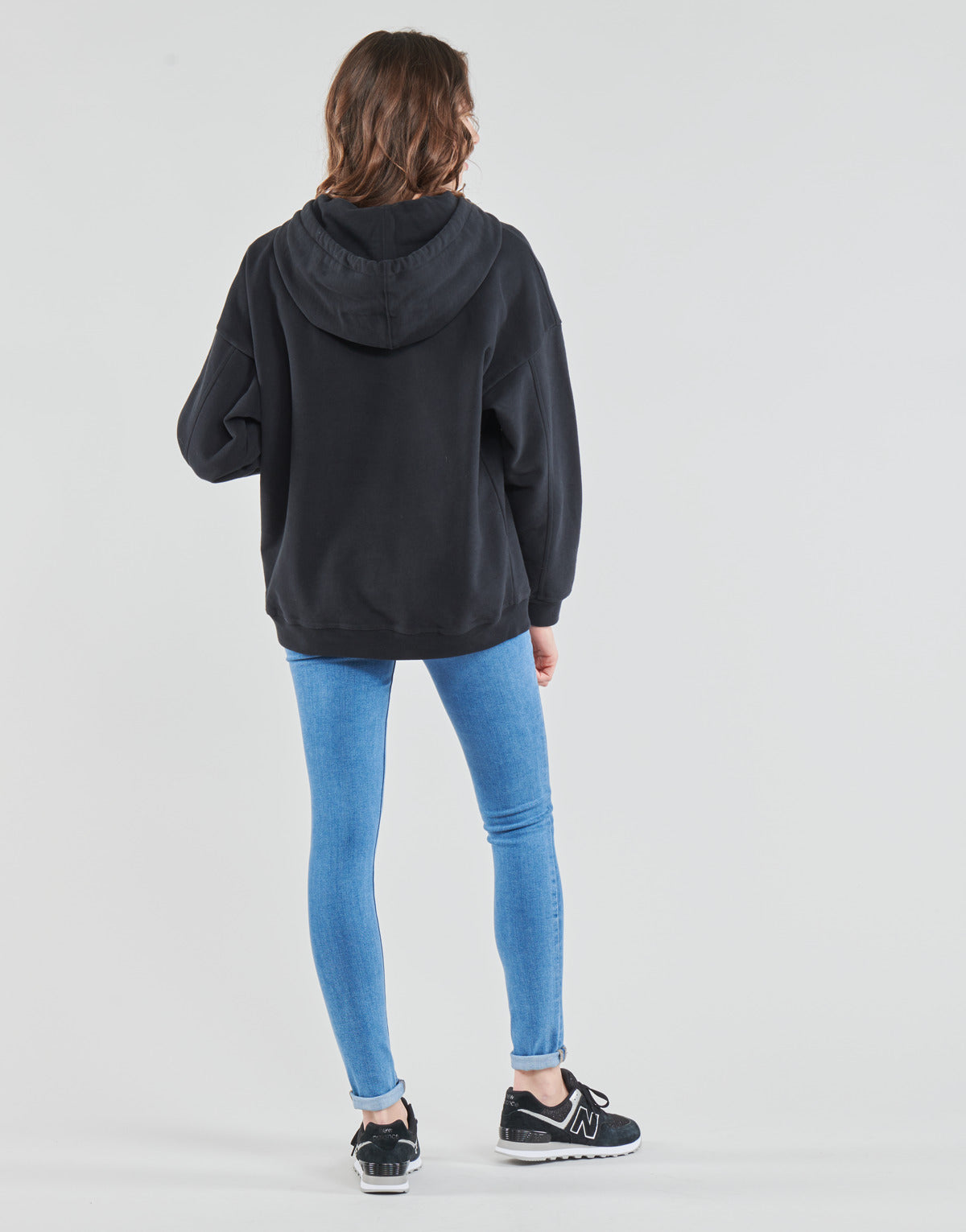 Felpa Donna Levis  GRAPHIC RIDER HOODIE  Nero