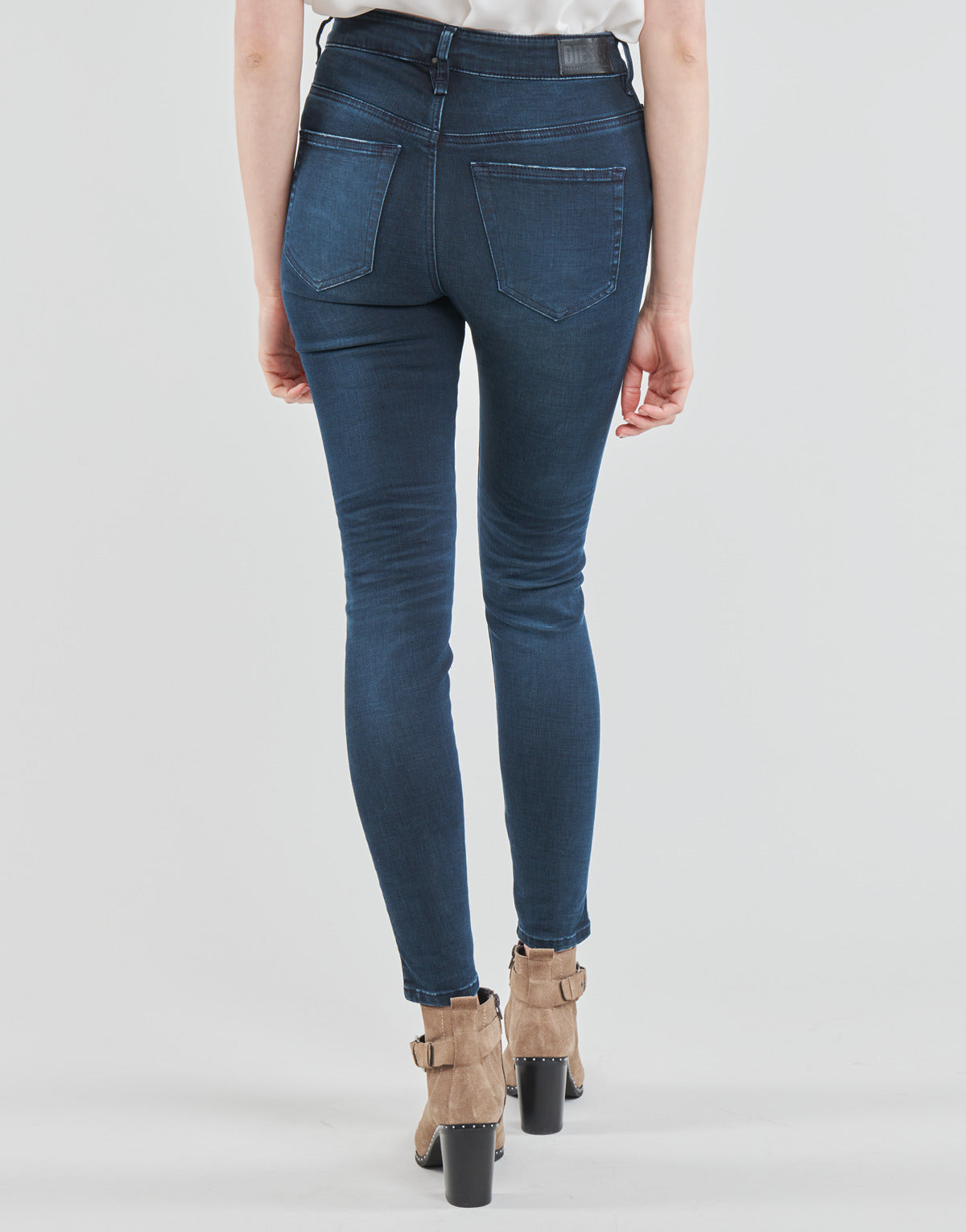 Jeans skynny Donna Diesel  D-SLANDY-HIGH  Blu