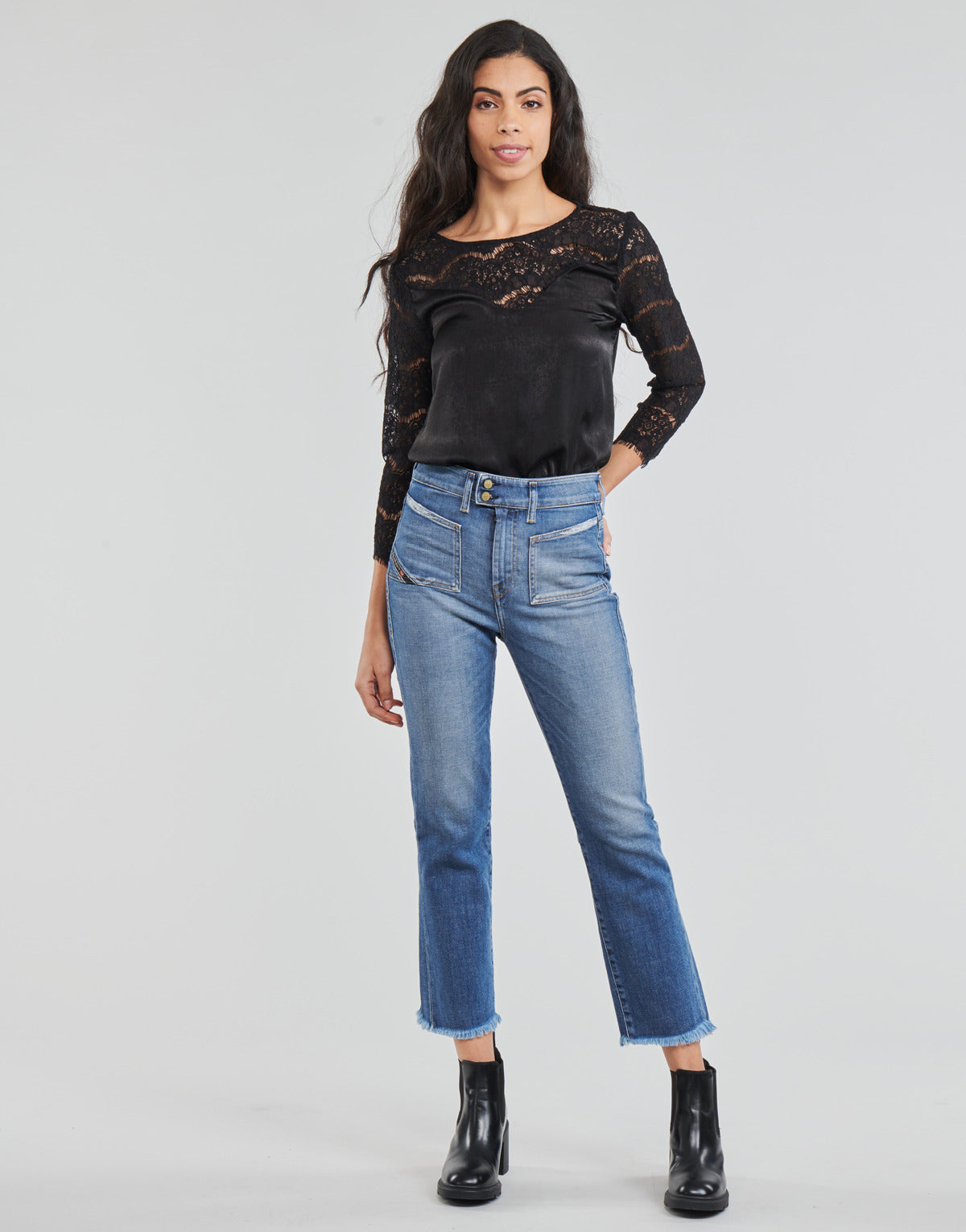 Jeans Bootcut Donna Diesel  D-EARLIE-H  Blu