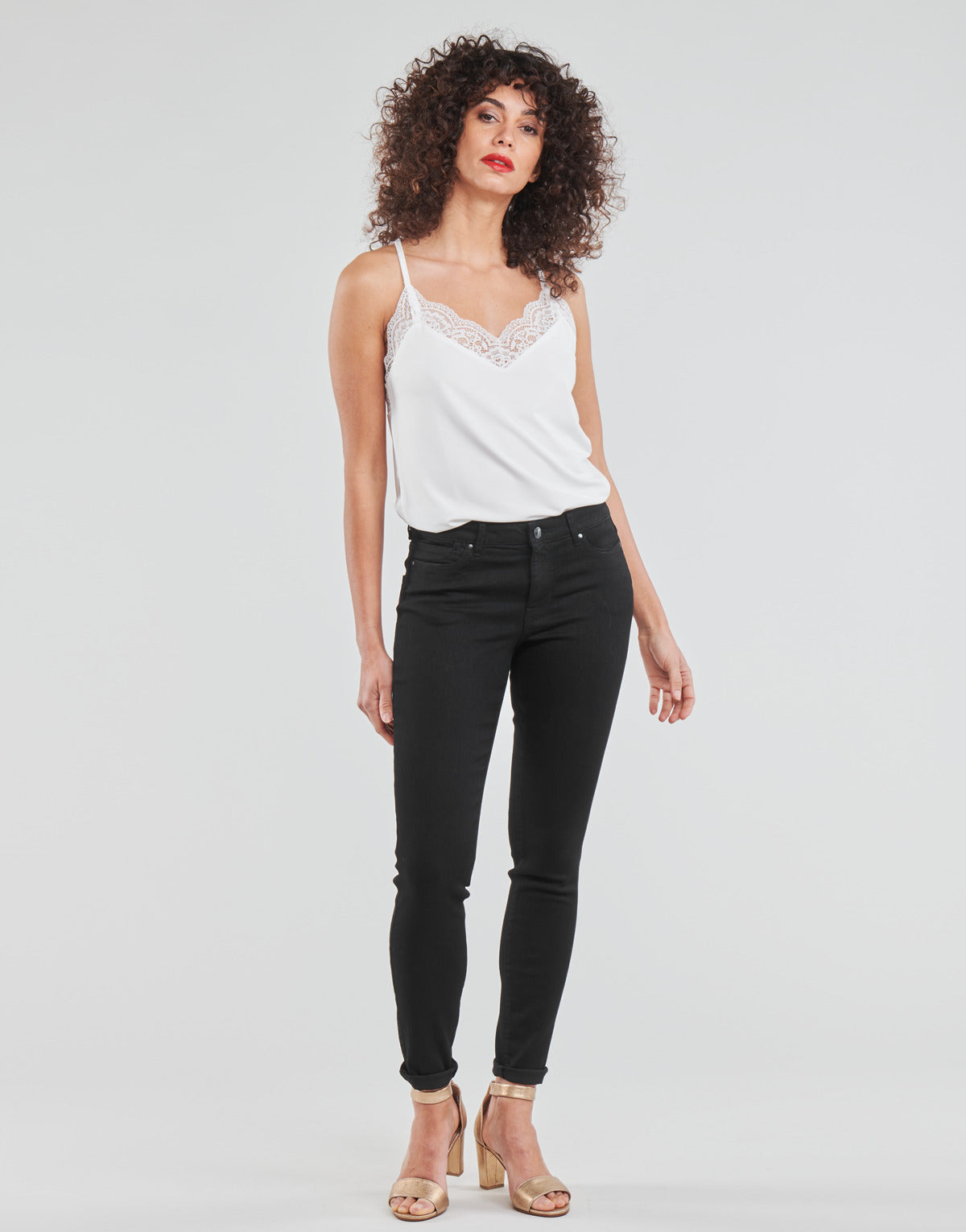 Jeans Slim Donna Vero Moda  VMJUDY  Nero