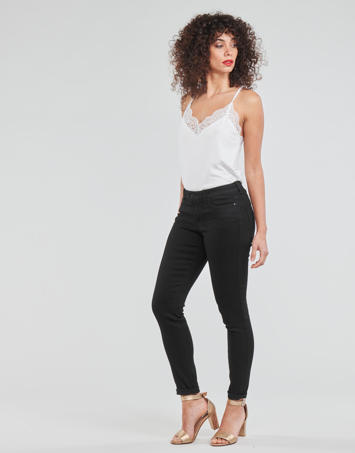 Jeans Slim Donna Vero Moda  VMJUDY  Nero