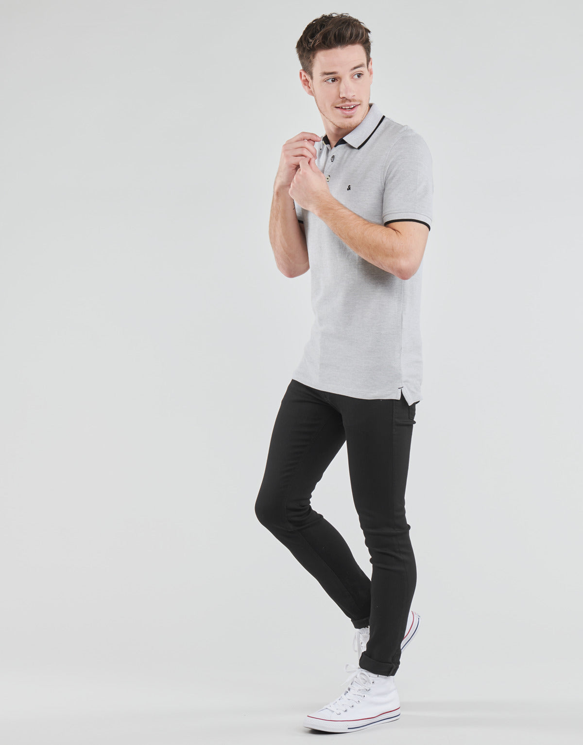 Polo Uomo Jack & Jones  JJEPAULOS  Grigio