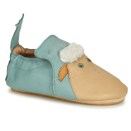 Pantofole bambini ragazza Easy Peasy  BLUBLU MOUTON  Blu