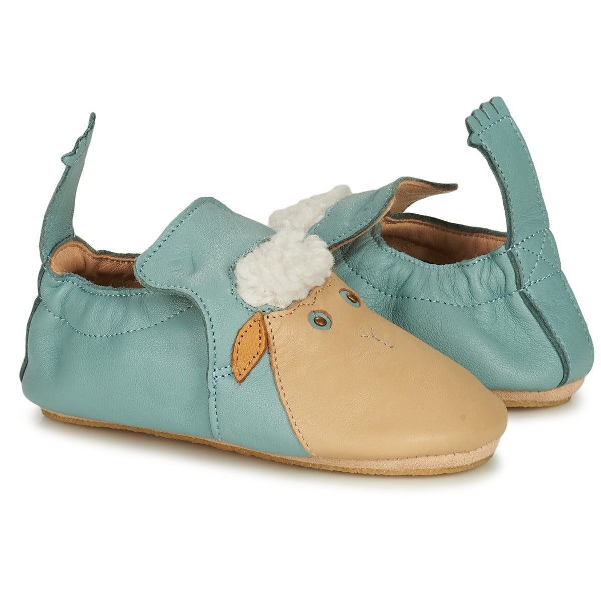 Pantofole bambini ragazza Easy Peasy  BLUBLU MOUTON  Blu