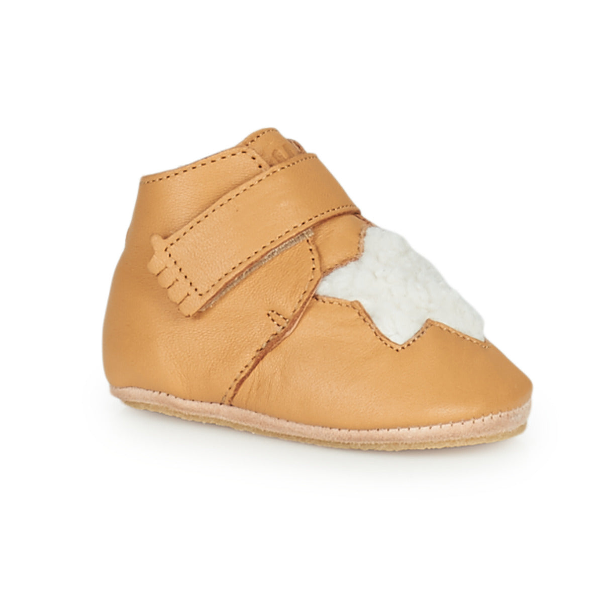 Pantofole bambini ragazzo Easy Peasy  KINY ETOILE  Marrone