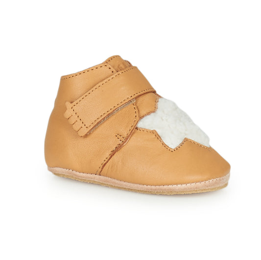 Pantofole bambini ragazzo Easy Peasy  KINY ETOILE  Marrone