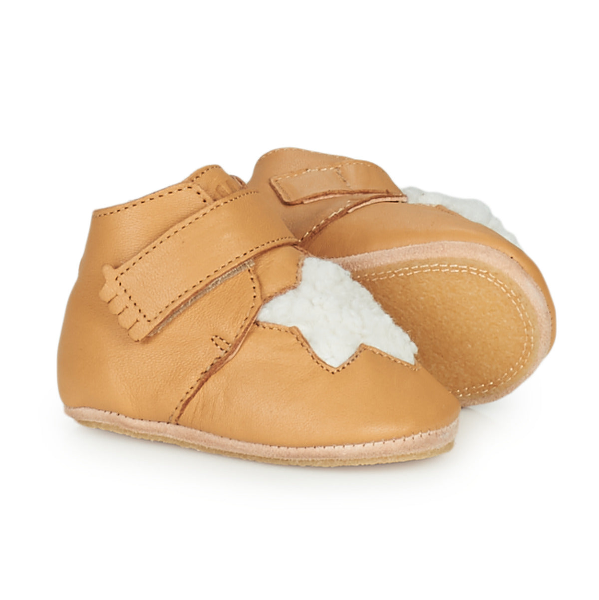 Pantofole bambini ragazzo Easy Peasy  KINY ETOILE  Marrone