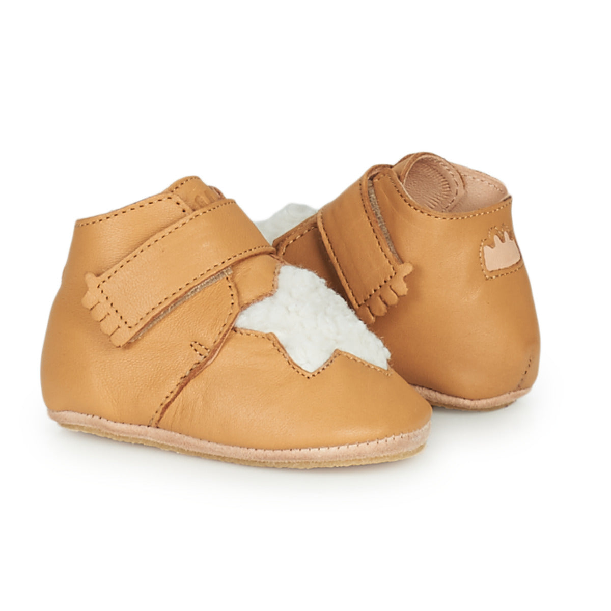 Pantofole bambini ragazzo Easy Peasy  KINY ETOILE  Marrone