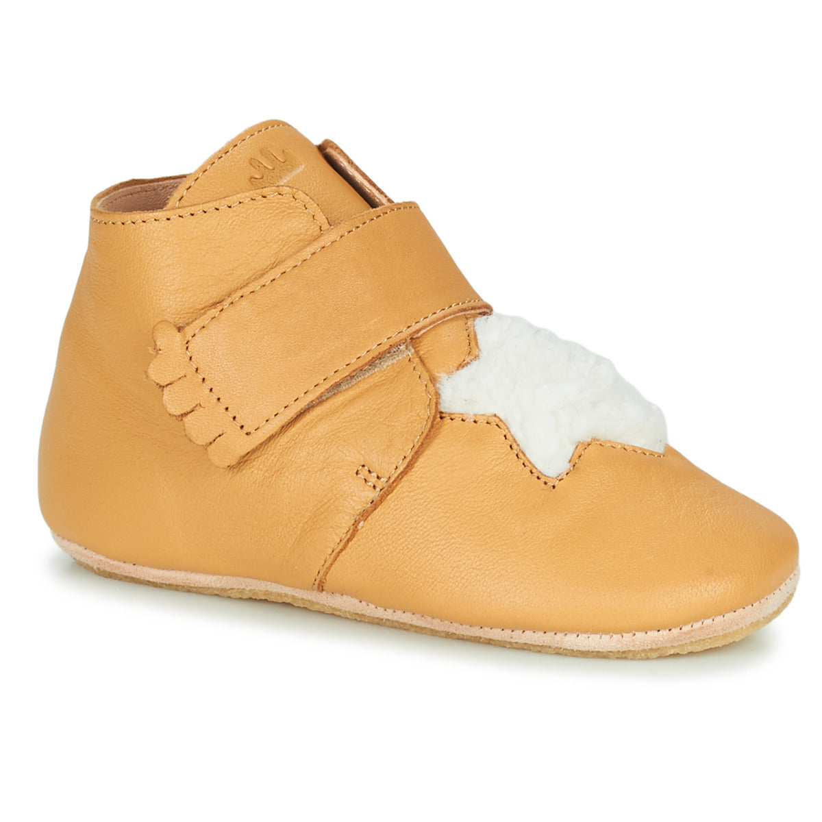 Pantofole bambini ragazzo Easy Peasy  KINY ETOILE  Marrone