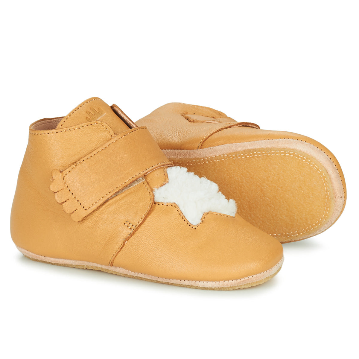 Pantofole bambini ragazzo Easy Peasy  KINY ETOILE  Marrone