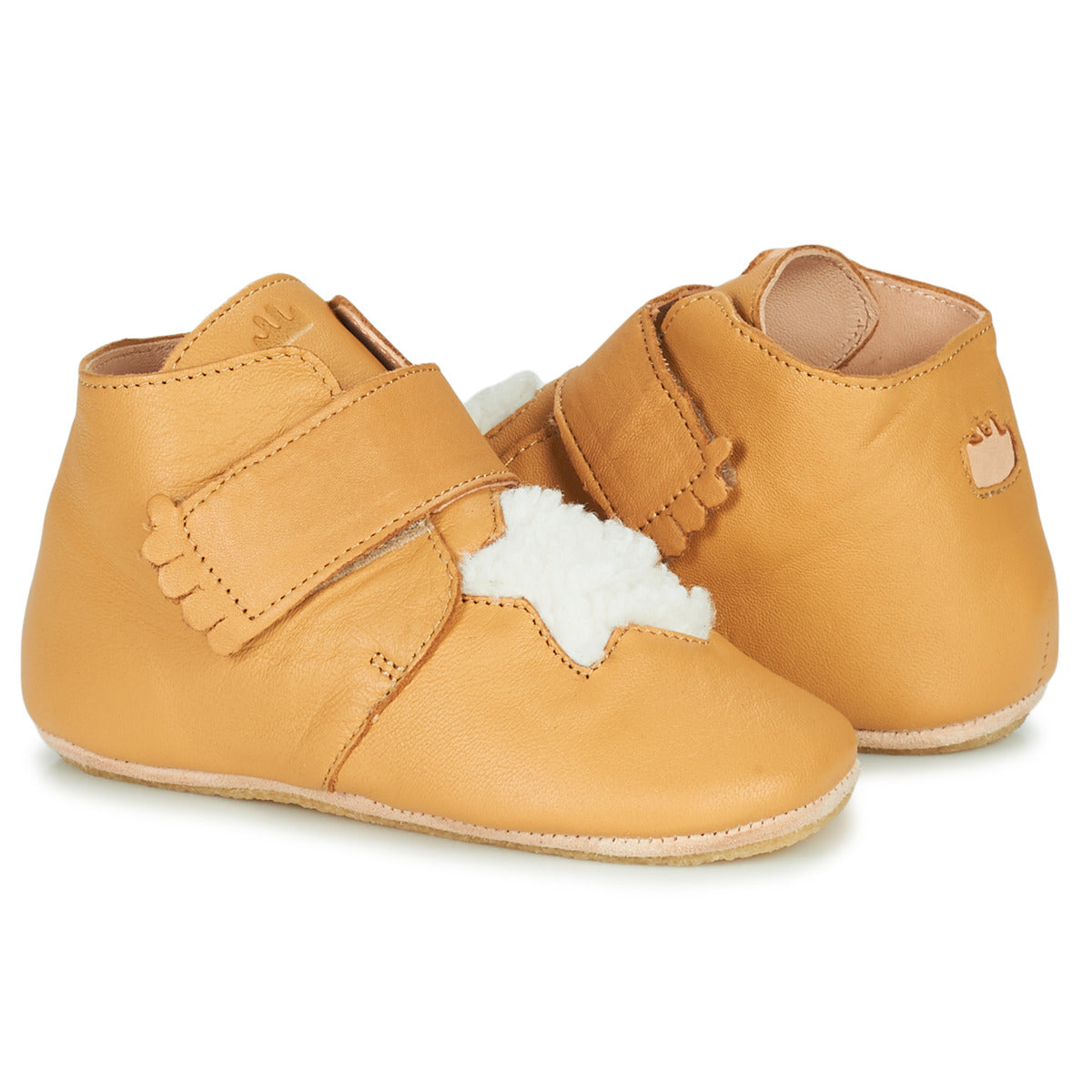 Pantofole bambini ragazzo Easy Peasy  KINY ETOILE  Marrone