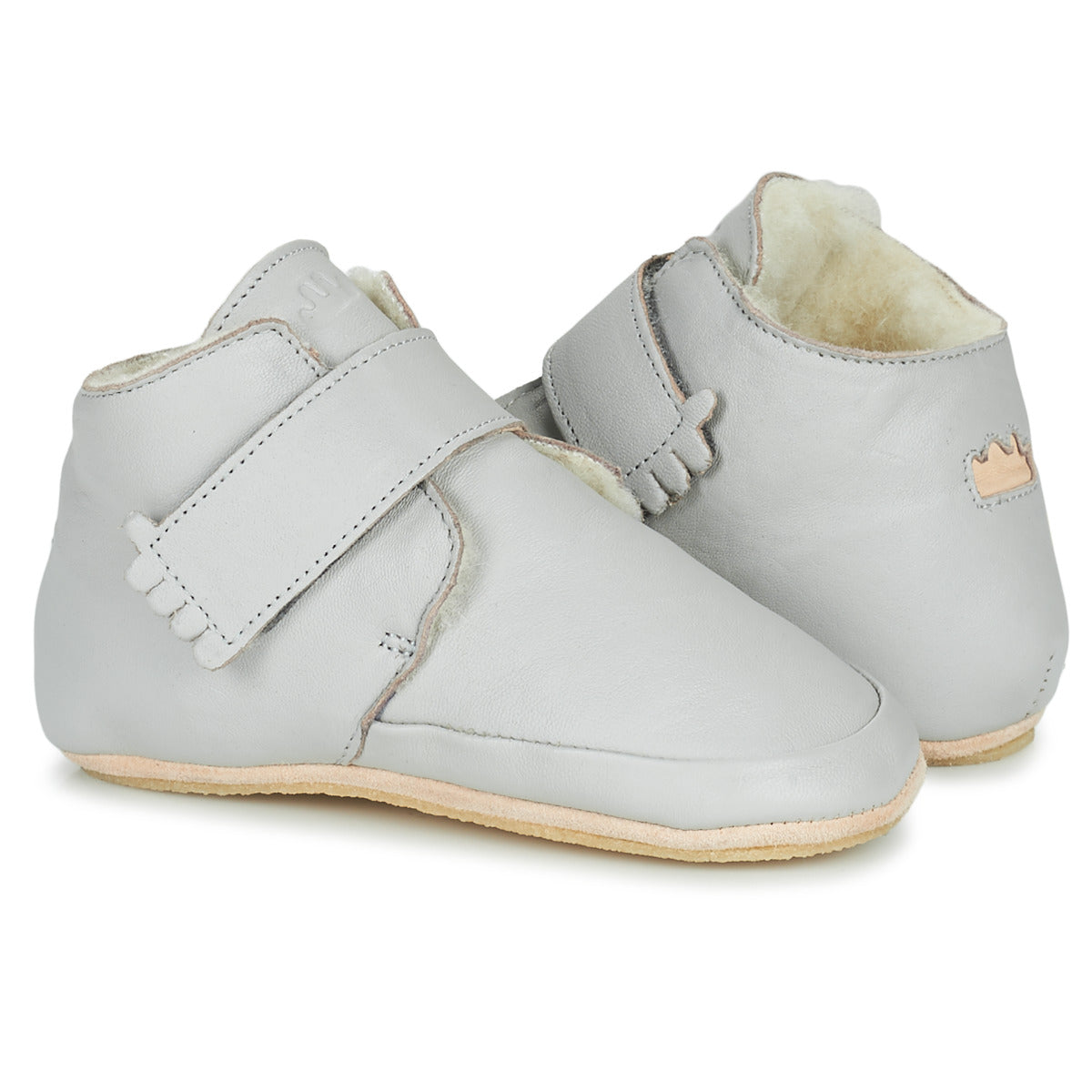 Pantofole bambini ragazza Easy Peasy  WINTERBLUE  Grigio