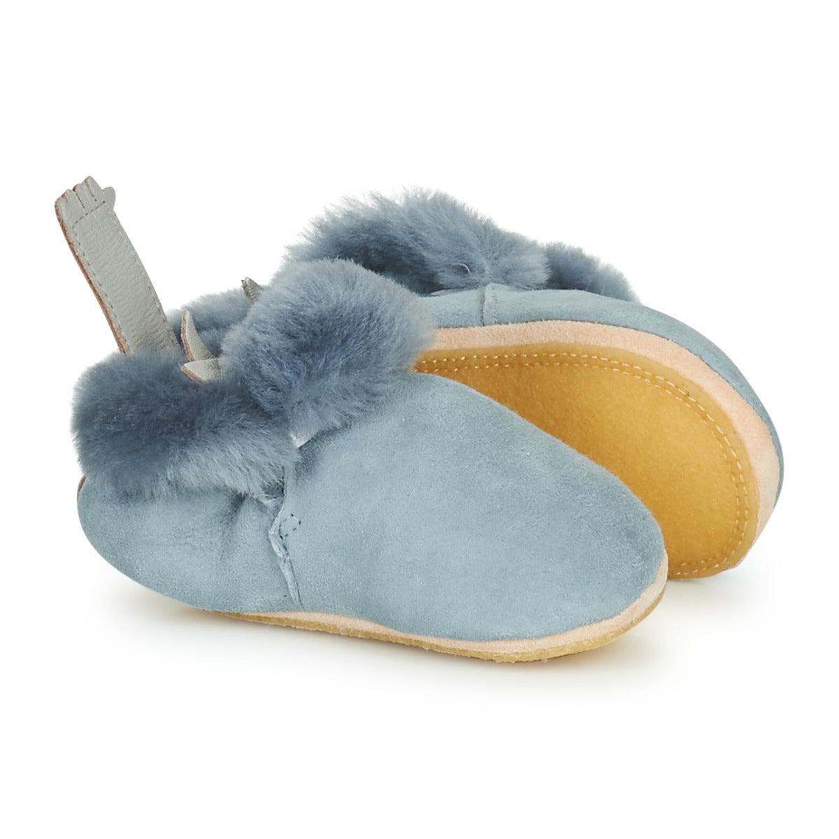 Pantofole bambini ragazza Easy Peasy  MINIBLU TAUREAU  Grigio