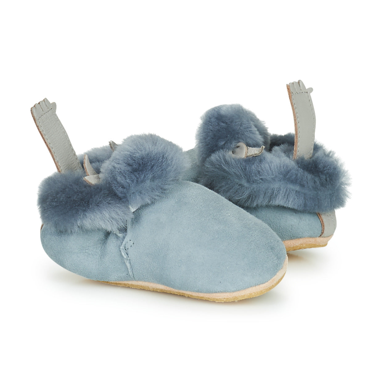 Pantofole bambini ragazza Easy Peasy  MINIBLU TAUREAU  Grigio