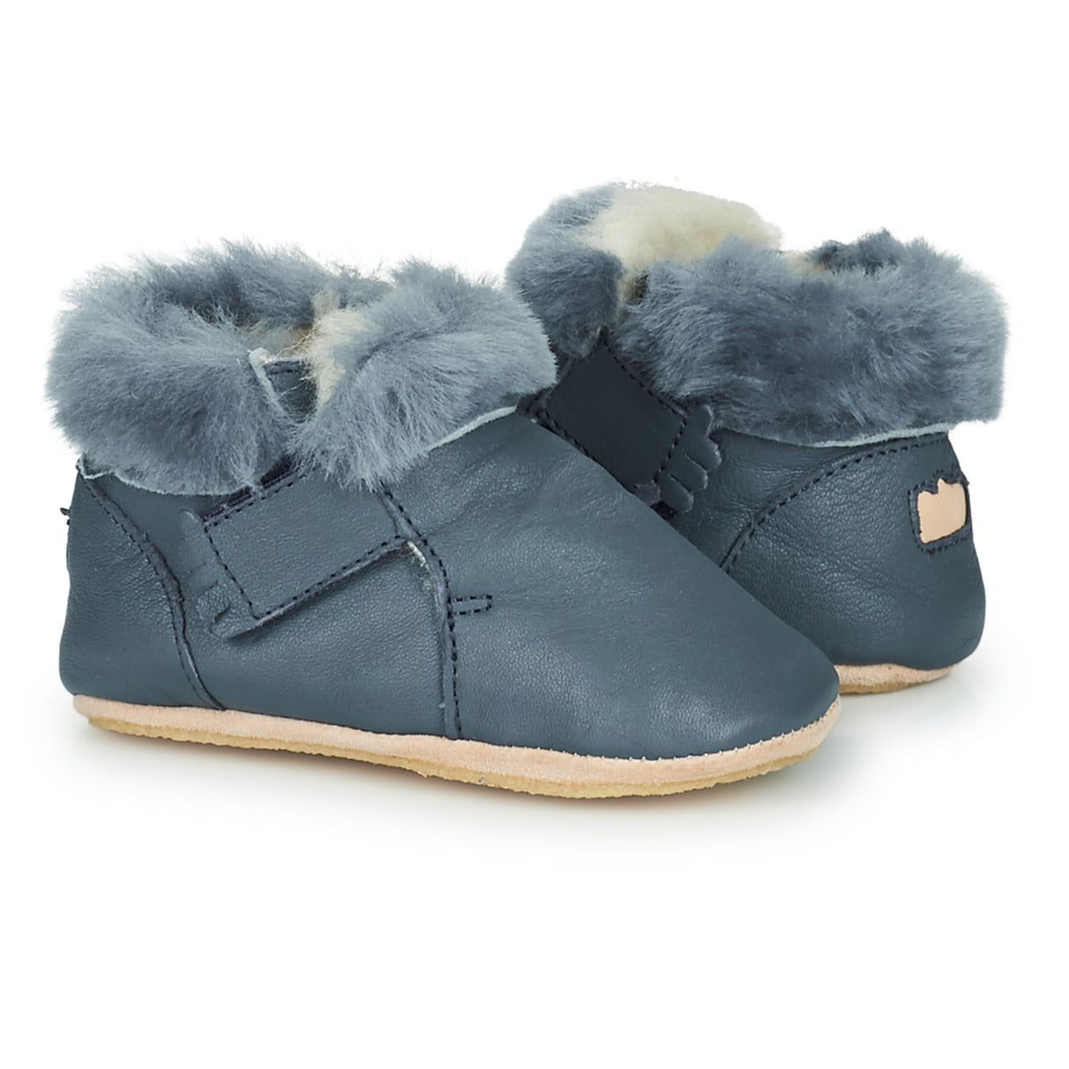 Pantofole bambini ragazza Easy Peasy  FOUBLU  Blu