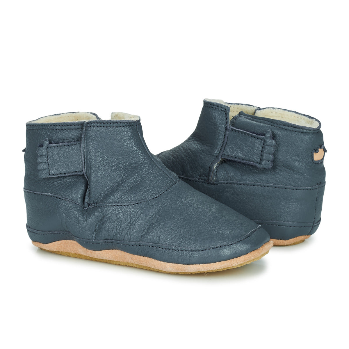 Pantofole bambini ragazza Easy Peasy  BOOBOOTIES  Blu