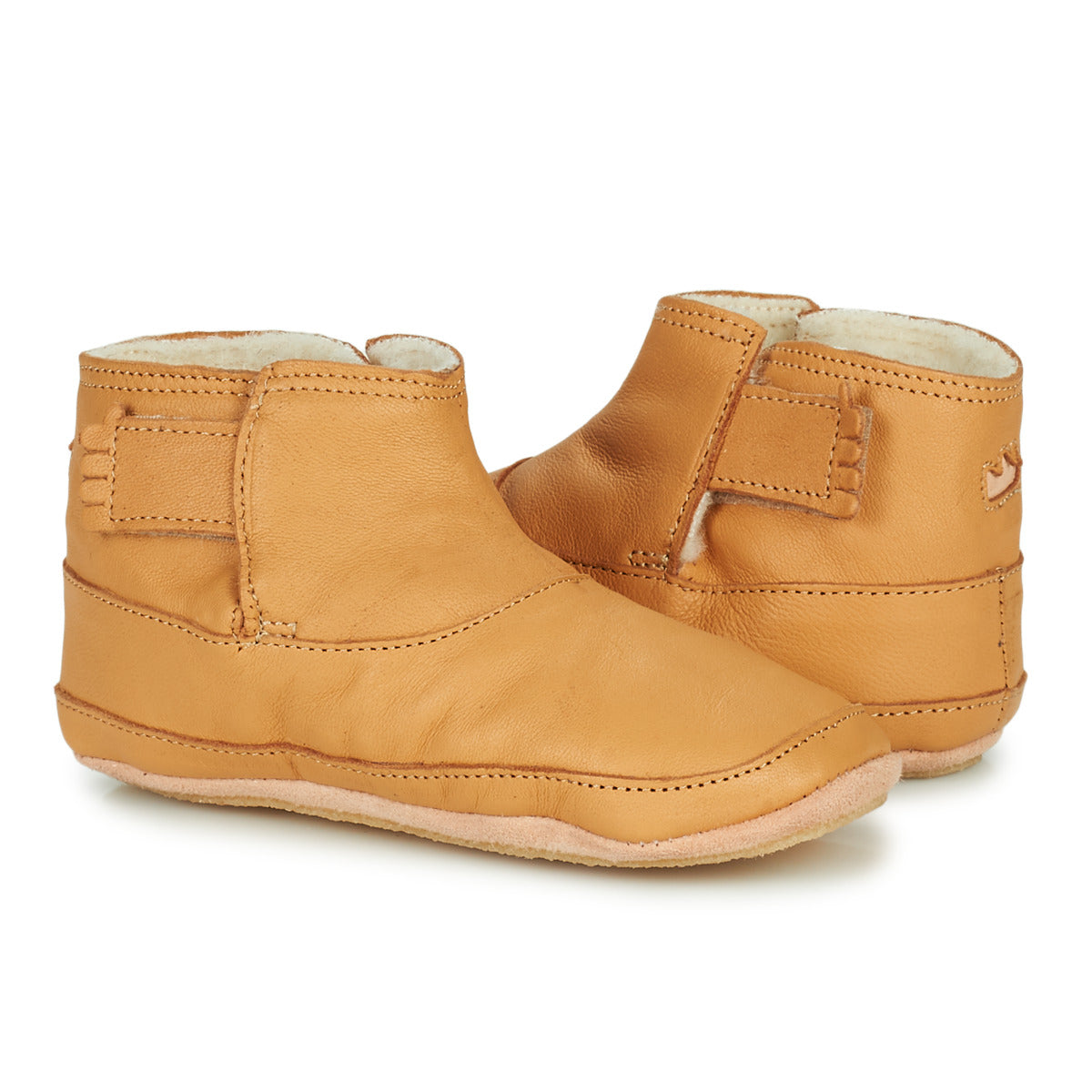 Pantofole bambini ragazzo Easy Peasy  BOOBOOTIES  Marrone