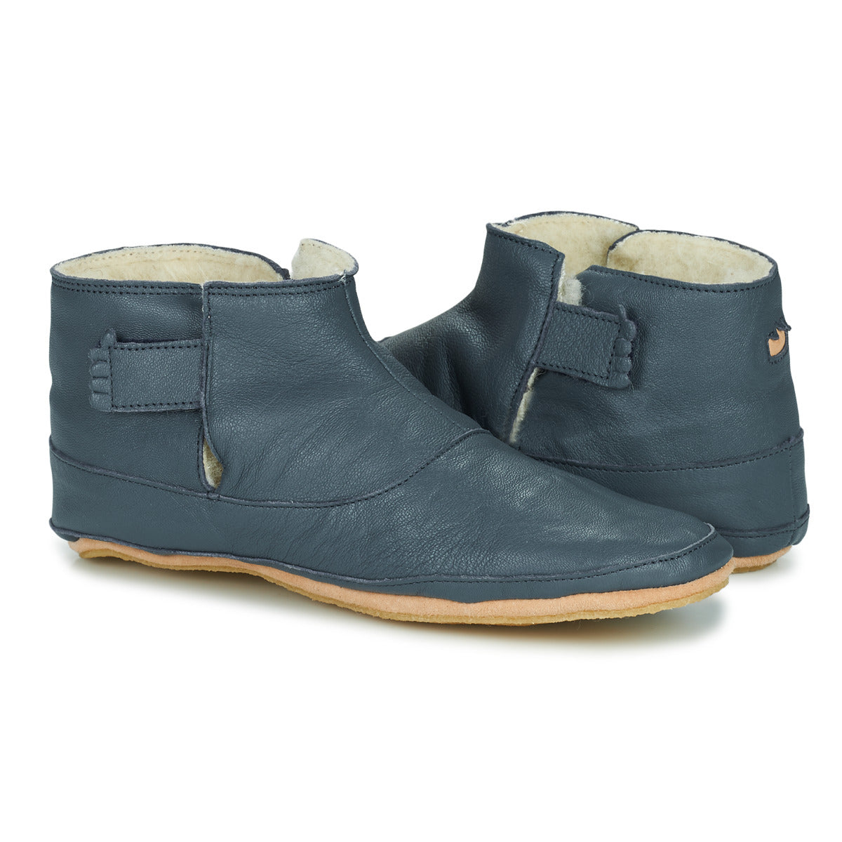 Pantofole bambini ragazza Easy Peasy  BOOBOOTIES  Blu