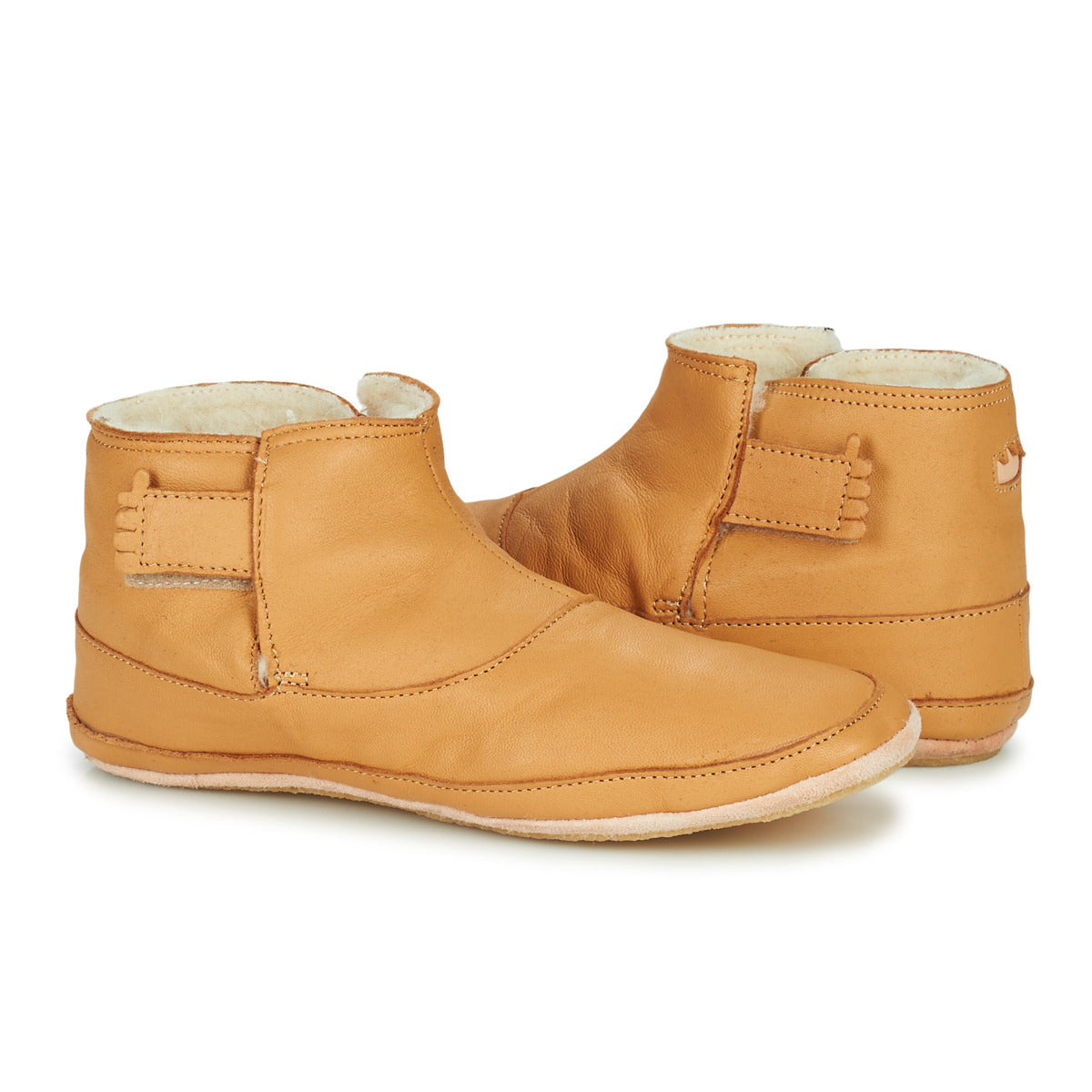 Pantofole bambini ragazzo Easy Peasy  BOOBOOTIES  Marrone