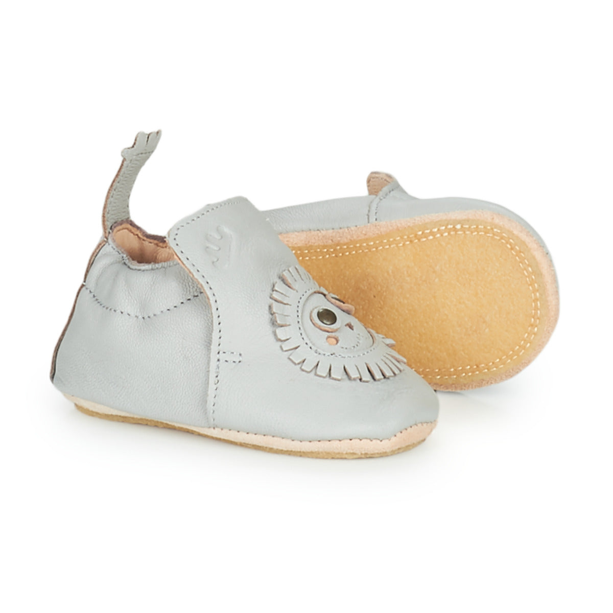 Pantofole bambini ragazzo Easy Peasy  BLUBLU LION  Grigio