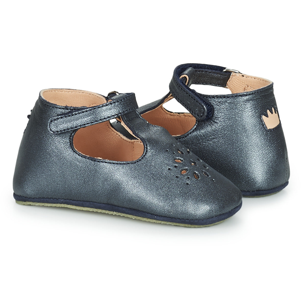 Pantofole bambini ragazza Easy Peasy  LILLYP  Blu