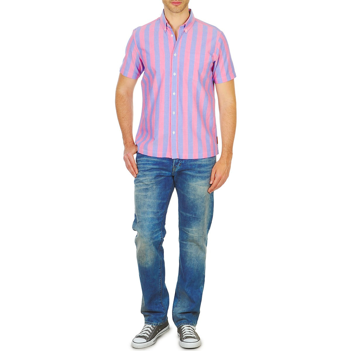 Camicia a maniche corte Uomo Ben Sherman  BEMA00487S  Rosa