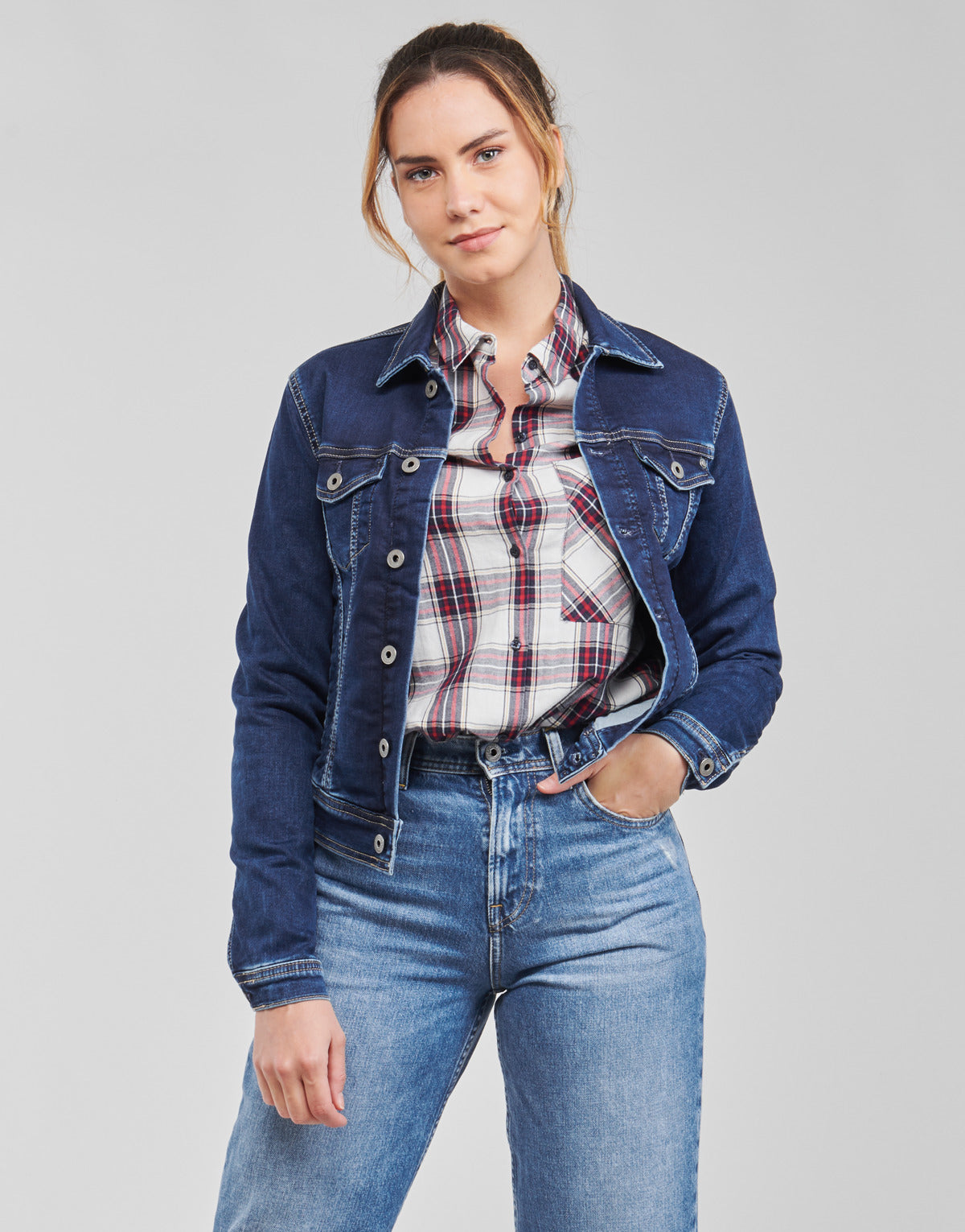 Giacca in jeans Donna Pepe jeans  CORE JACKET  Blu