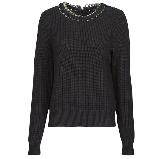 Maglione Donna MICHAEL Michael Kors  CHAIN NK SWEATER  Nero