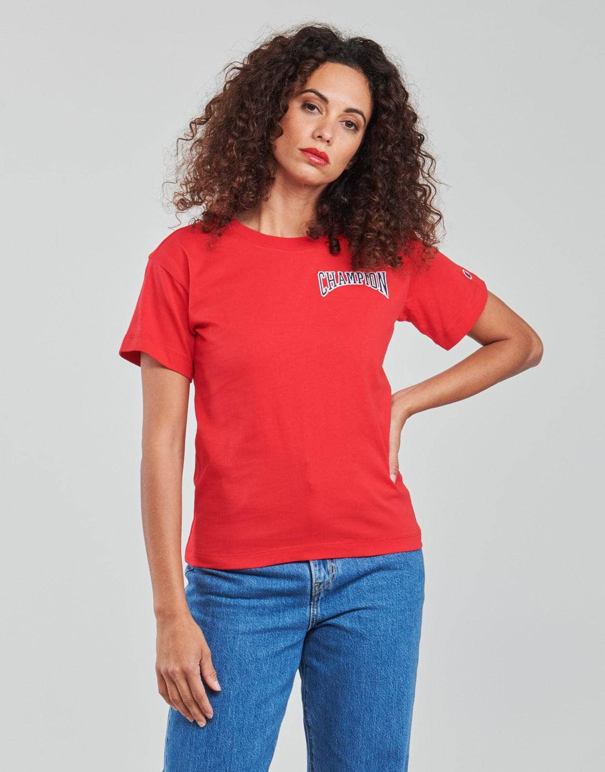 T-shirt Donna Champion  CREWNECK T SHIRT  Rosso