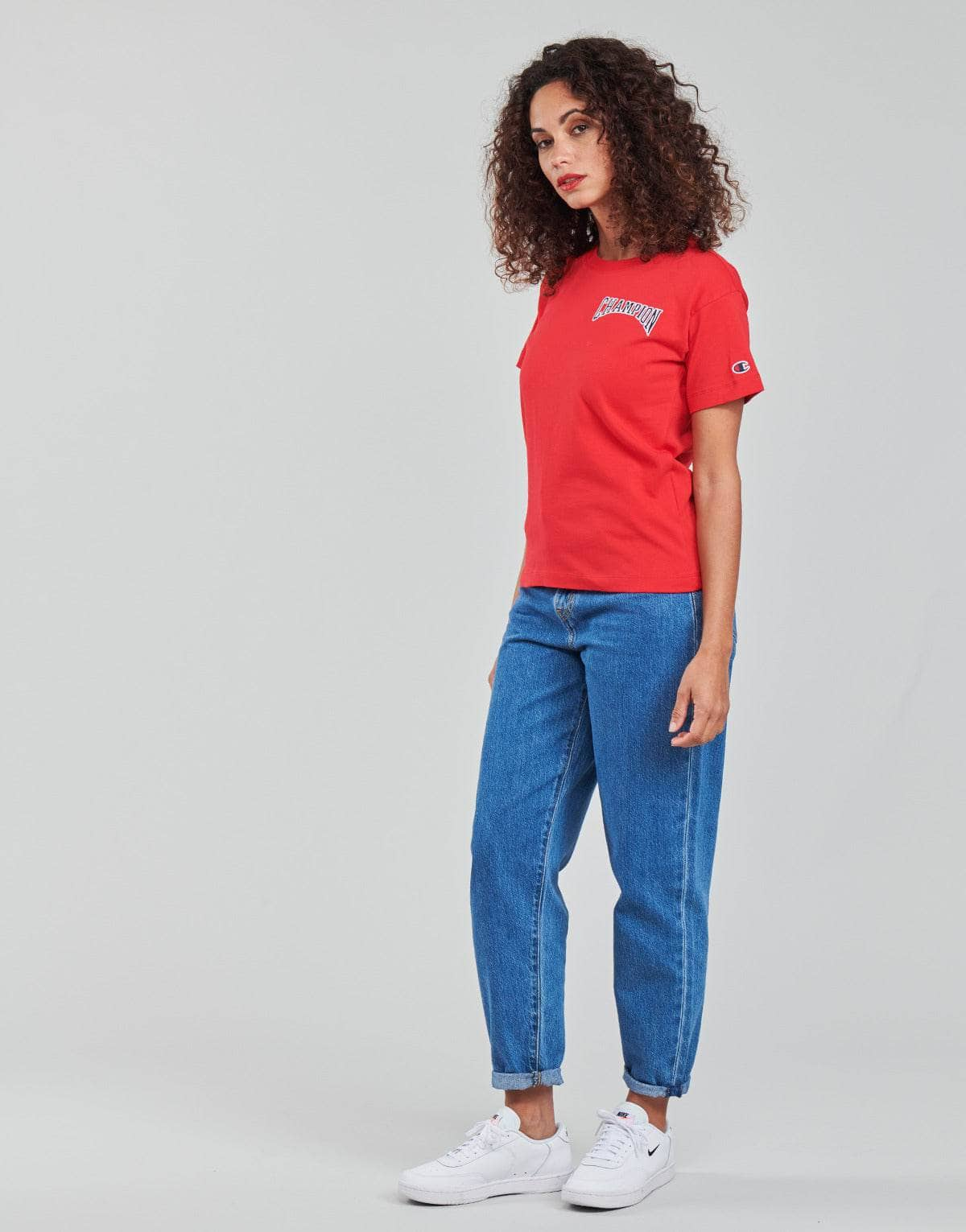 T-shirt Donna Champion  CREWNECK T SHIRT  Rosso